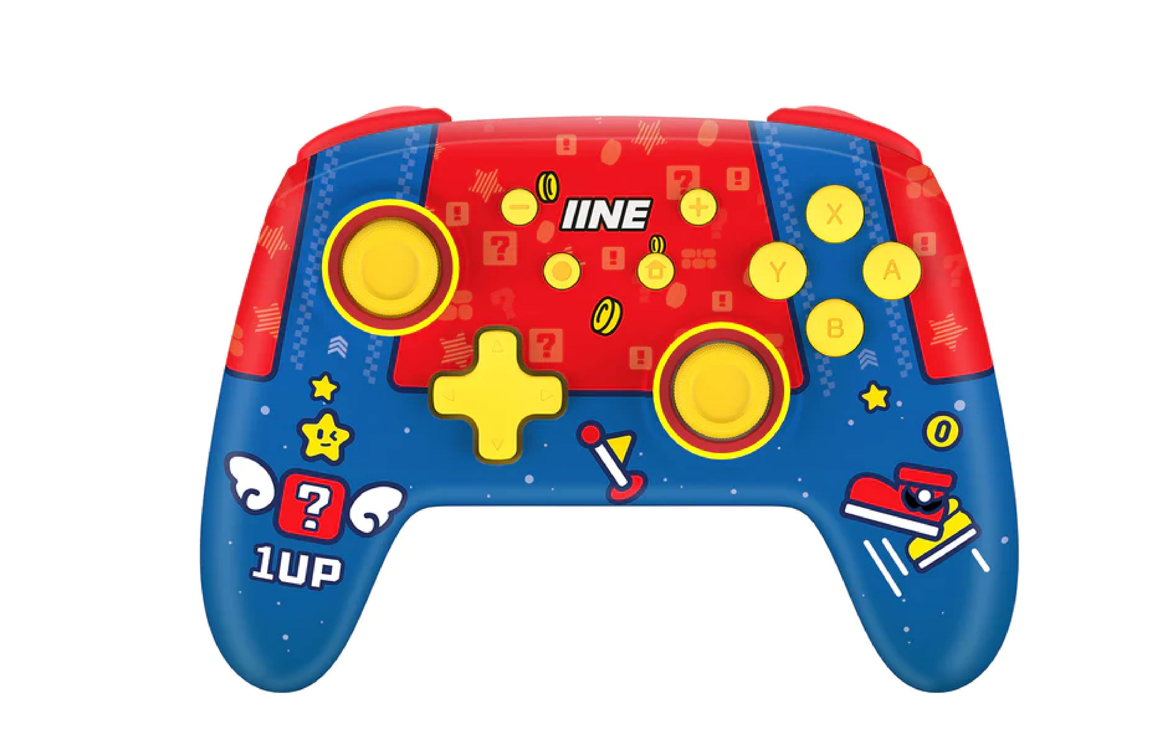 IINE Mario Red/Blue Wireless Pro Controller