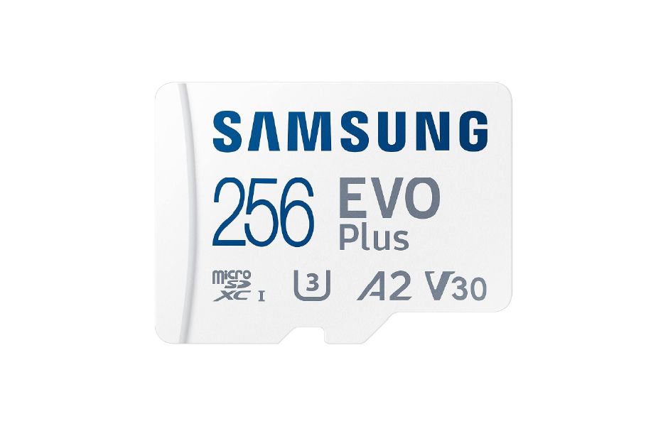 SAMSUNG Micro SD Card 256GB EVO Plus 100MB/s