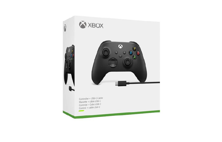 Xbox Wireless Controller + USB-C Cable – Carbon Black