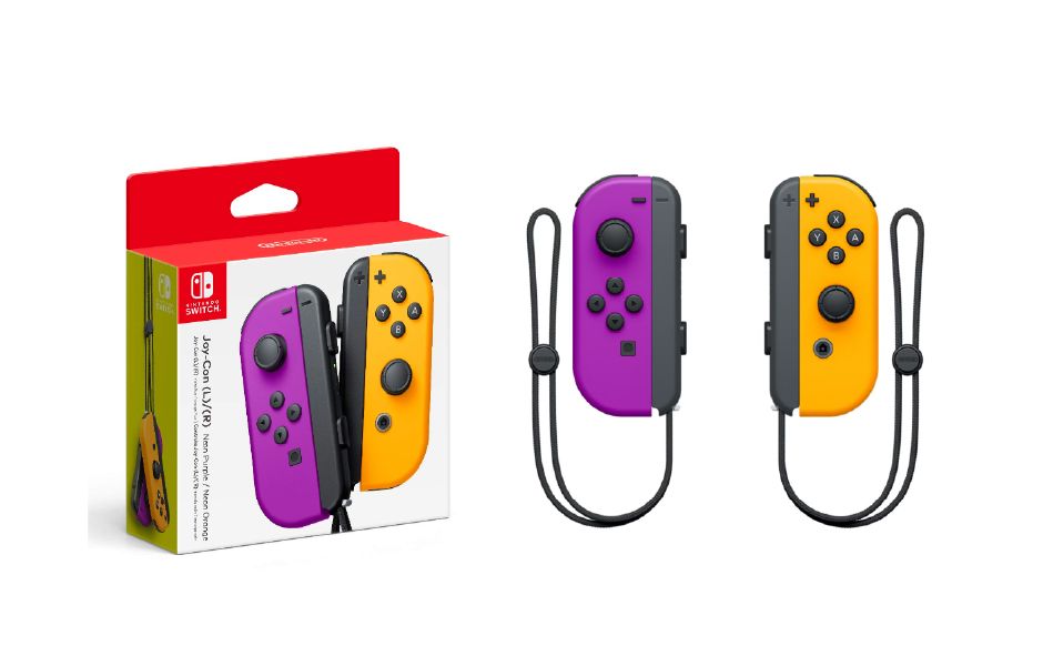 Joy Con - Neon Purple/Neon Orange