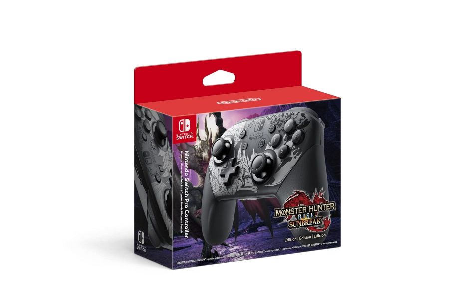 Nintendo Switch Pro Controller - Monster Hunter Rise: Sunbreak Edition