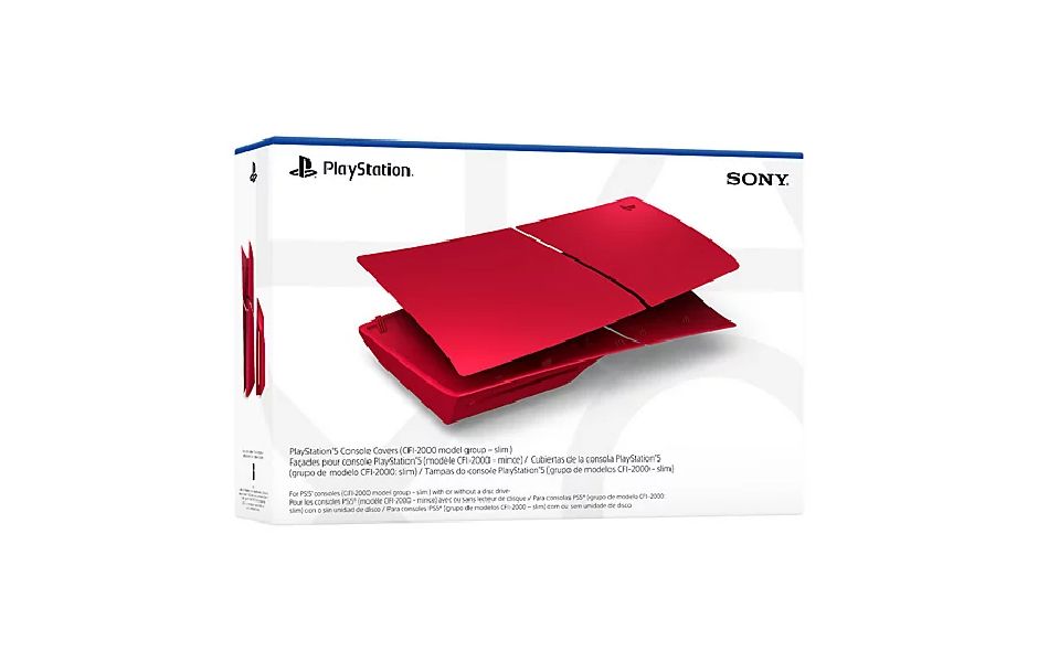 PS5 Slim Standard Faceplate - Volcanic Red