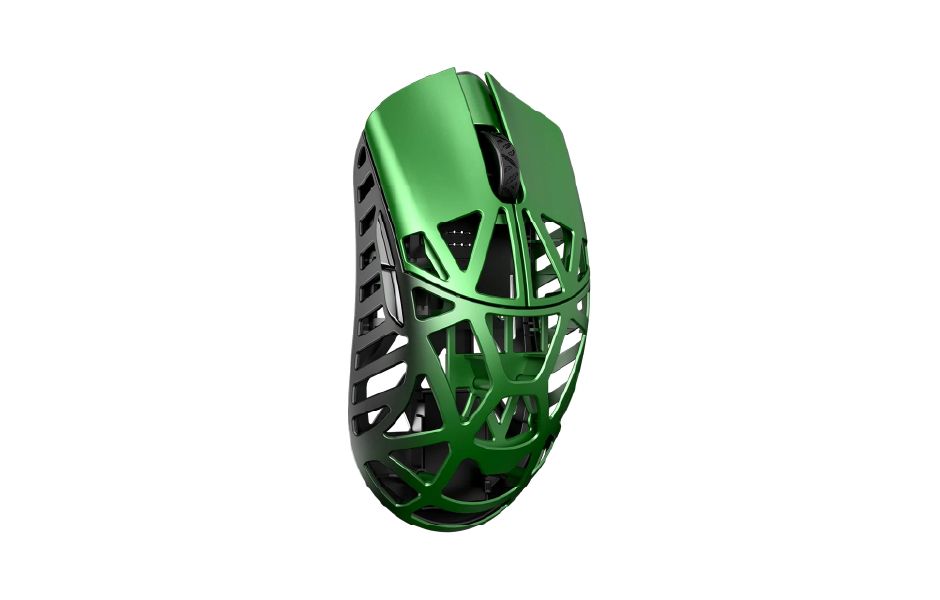 WL Beast X Max Magnesium Gaming Mouse - Black Green (OMRON Opticals)