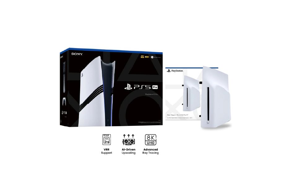 PlayStation 5 Pro Digital + Disc Drive Bundle