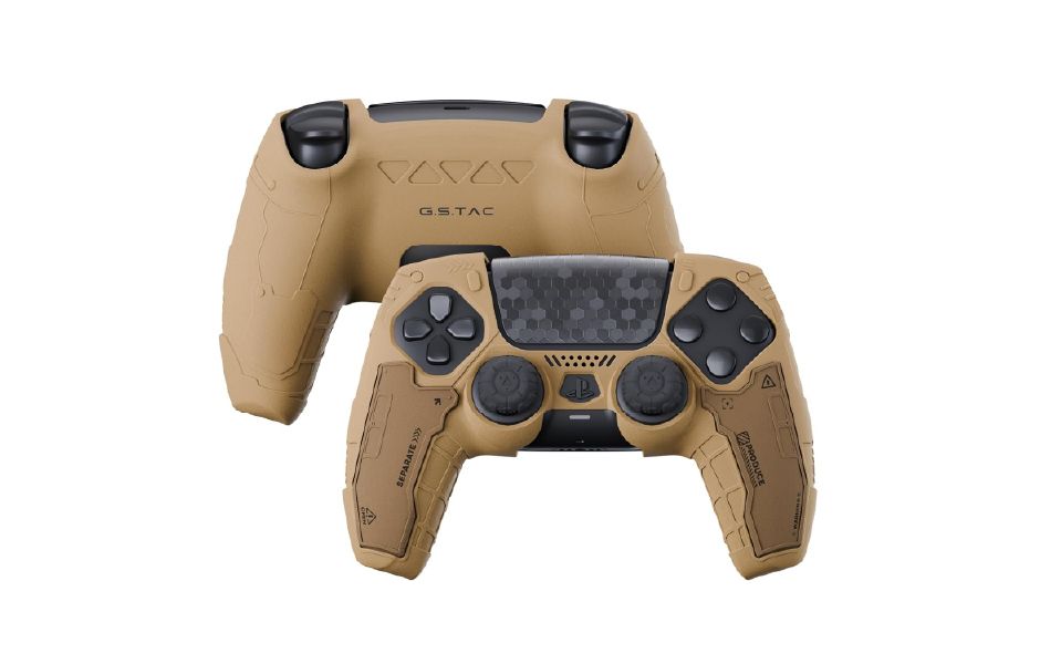 GeekShare DualSense Tactical Advance Team Controller Case - Dessert Yellow
