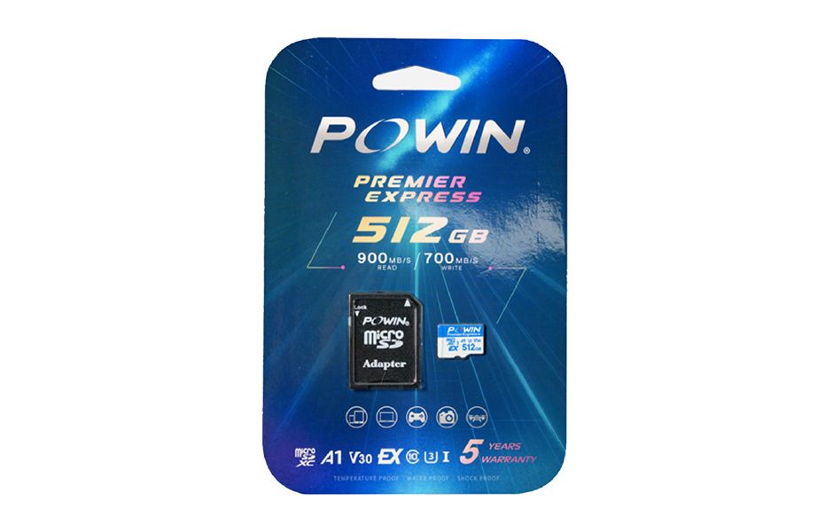 POWIN microSD EXPRESS Memory Card 512GB 900MB/s