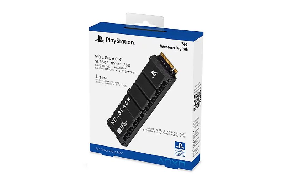 WD BLACK SN850P NVMe SSD - 1TB With Heatsink