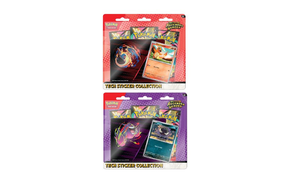 Pokemon TCG Mega Evolution ME02.5 - Ascended Heroes Tech Sticker Collection: Charmander/Gastly (1 Random)