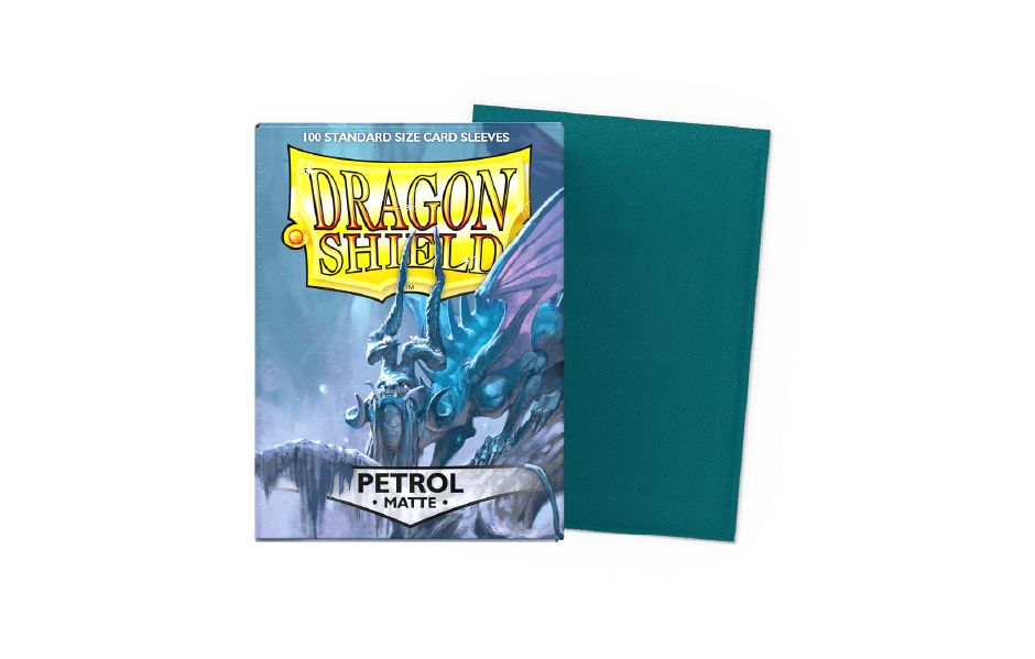 Dragon Shield 100 - Standard Deck Protector Sleeves - Matte Petrol - AT-11020