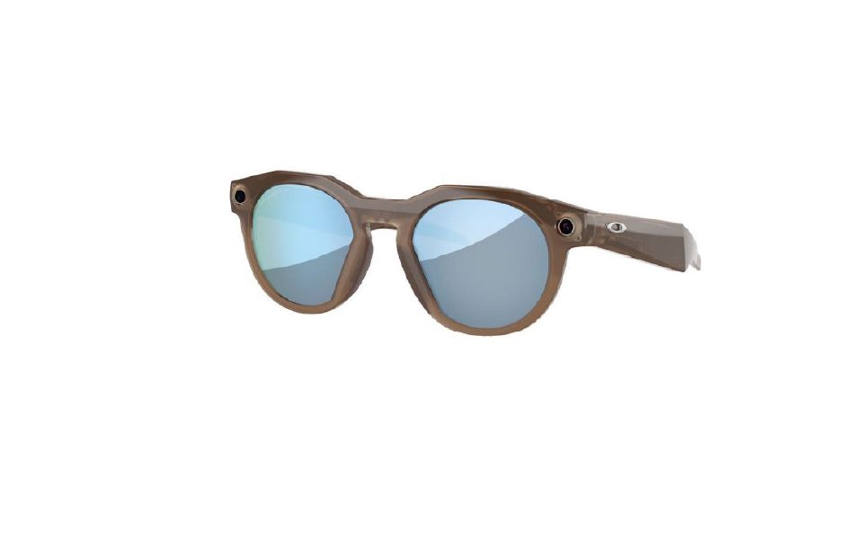 Oakley Meta AI Glasses Meta HSTN 8002 06 51 Brown Smoke/Prizm Deep Water Polarised