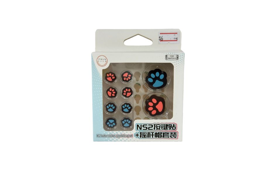 Akitomo NS2 Button Sticker + Joystick Cap Set - Pawn