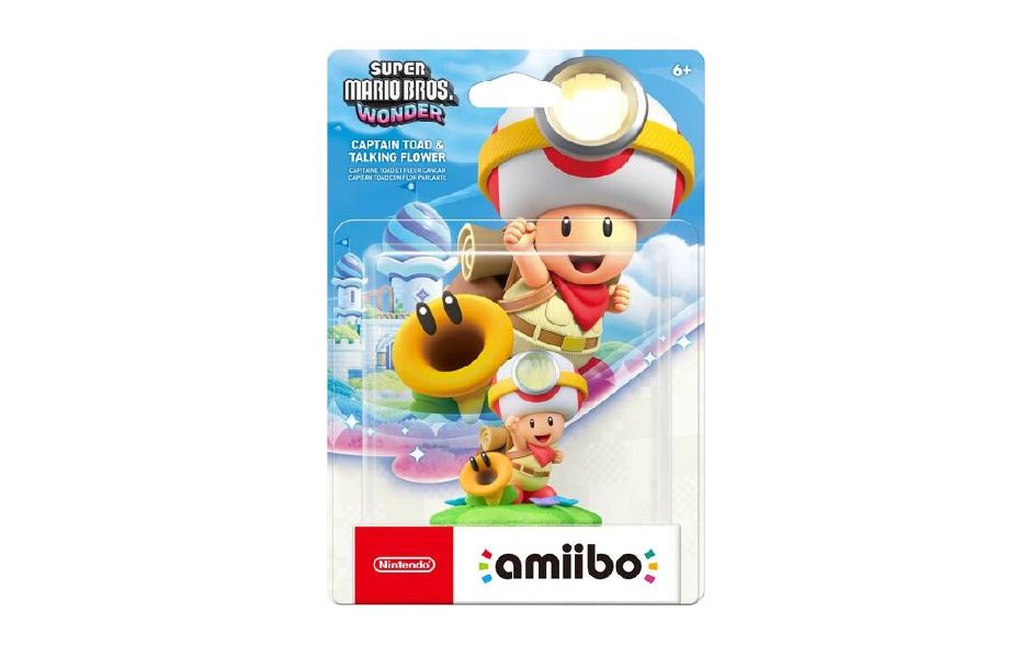 Amiibo Figure ( Super Mario Bros ) - Captain Toad & Talking Flower 