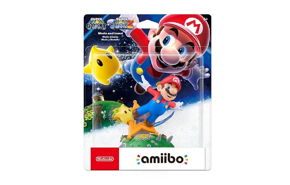 Amiibo Figure ( Super Mario Galaxy + Super Mario Galaxy 2 Series ) - Mario & Luma