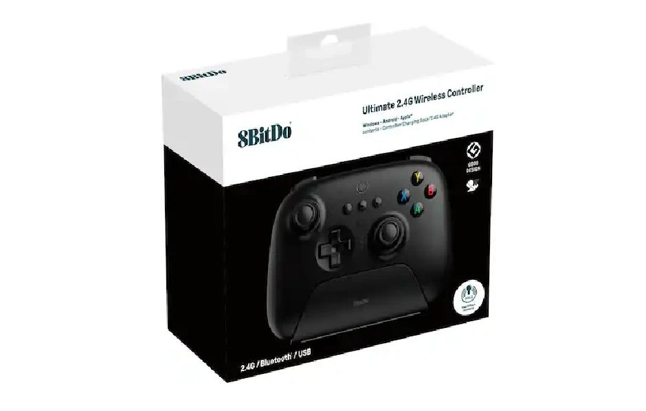 8BitDo Ultimate 2 Wireless Controller with Charging Dock - Black